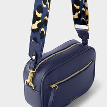 Load image into Gallery viewer, KATIE LOXTON | HALLIE CROSSBODY BAG | MIDNIGHT BLUE DOUBLE STRAP
