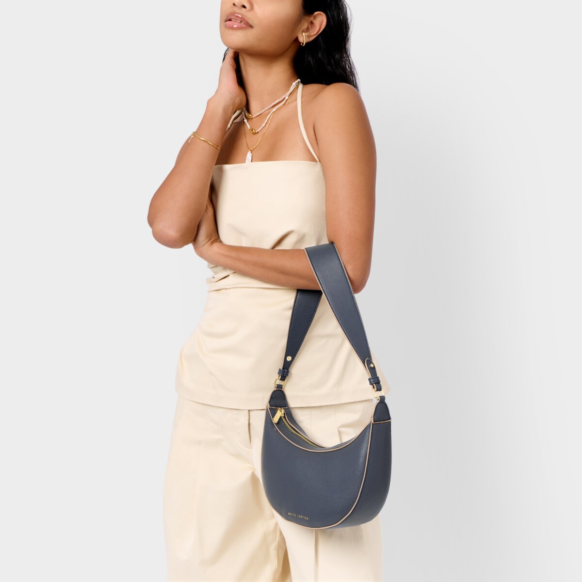 KATIE LOXTON | MARNI SMALL SHOULDER BAG | SLATE