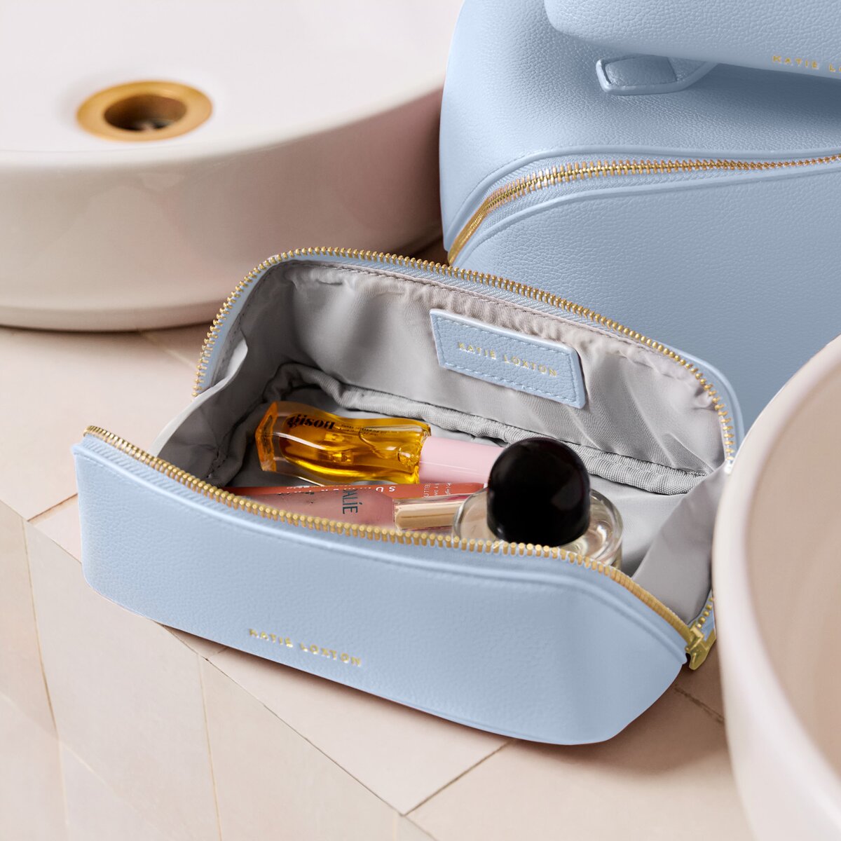 KATIE LOXTON | SMALL MAKE UP | WASH BAG | BLUE AURA