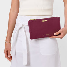 Load image into Gallery viewer, KATIE LOXTON | BIRTHSTONE POUCH | JANUARY | DEEP RED
