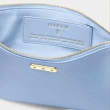 Load image into Gallery viewer, KATIE LOXTON | BIRTHSTONE POUCH | MARCH | AQUA BLUE
