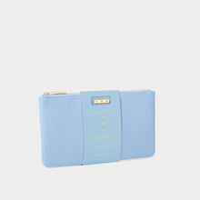 Load image into Gallery viewer, KATIE LOXTON | BIRTHSTONE POUCH | MARCH | AQUA BLUE
