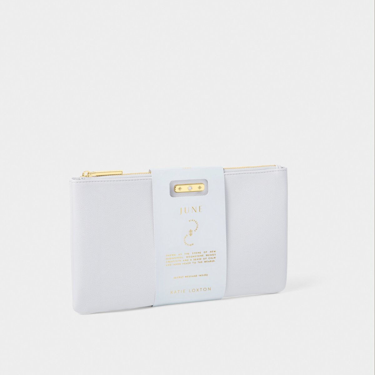 KATIE LOXTON | BIRTHSTONE POUCH | JUNE | POWDER BLUE