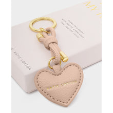 Load image into Gallery viewer, KATIE LOXTON | KEY TO MY HEART GIFT BOXED KEYRING | NUDE PINK
