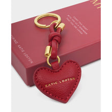 Load image into Gallery viewer, KATIE LOXTON | KEY TO MY HEART GIFT BOXED KEYRING | RASPBERRY PINK
