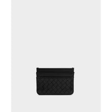 Load image into Gallery viewer, KATIE LOXTON | NOVA WOVEN TEXTURE CARDHOLDER | BLACK
