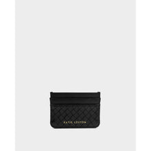 Load image into Gallery viewer, KATIE LOXTON | NOVA WOVEN TEXTURE CARDHOLDER | BLACK
