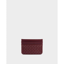 Load image into Gallery viewer, KATIE LOXTON | NOVA WOVEN TEXTURE CARDHOLDER | CHERRY
