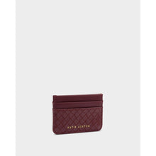 Load image into Gallery viewer, KATIE LOXTON | NOVA WOVEN TEXTURE CARDHOLDER | CHERRY
