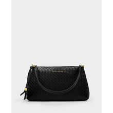 Load image into Gallery viewer, KATIE LOXTON | NOVA SMALL SHOULDER BAG | BLACK WOVEN
