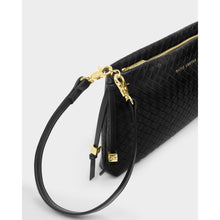 Load image into Gallery viewer, KATIE LOXTON | NOVA SMALL SHOULDER BAG | BLACK WOVEN
