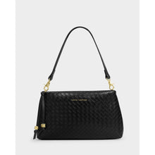 Load image into Gallery viewer, KATIE LOXTON | NOVA SMALL SHOULDER BAG | BLACK WOVEN
