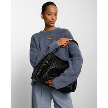 Load image into Gallery viewer, KATIE LOXTON | NOVA HAND WOVEN LARGE SHOULDER BAG | BLACK
