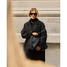 Load image into Gallery viewer, KATIE LOXTON | NOVA HAND WOVEN LARGE SHOULDER BAG | BLACK
