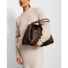 Load image into Gallery viewer, KATIE LOXTON | NOVA HAND WOVEN LARGE SHOULDER BAG | CHOCOLATE BROWN
