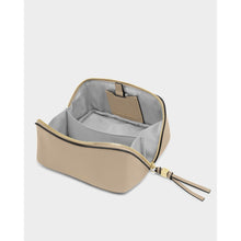 Load image into Gallery viewer, KATIE LOXTON | FOLD-OUT MIRROR MAKE UP BAG | LIGHT TAUPE
