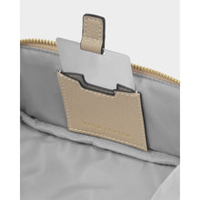 Load image into Gallery viewer, KATIE LOXTON | FOLD-OUT MIRROR MAKE UP BAG | LIGHT TAUPE
