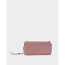 Load image into Gallery viewer, KATIE LOXTON | FOLD-OUT MIRROR MAKE UP BAG | DEEP ROSE
