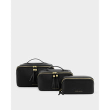 Load image into Gallery viewer, KATIE LOXTON | FOLD-OUT MIRROR MAKE UP BAG | BLACK
