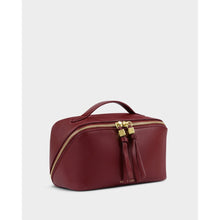 Load image into Gallery viewer, KATIE LOXTON | SOHO MEDIUM MAKE UP / WASH BAG | CHERRY
