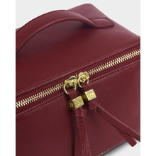 Load image into Gallery viewer, KATIE LOXTON | SOHO MEDIUM MAKE UP / WASH BAG | CHERRY
