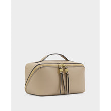 Load image into Gallery viewer, KATIE LOXTON | SOHO MEDIUM MAKE UP / WASH BAG | LIGHT TAUPE
