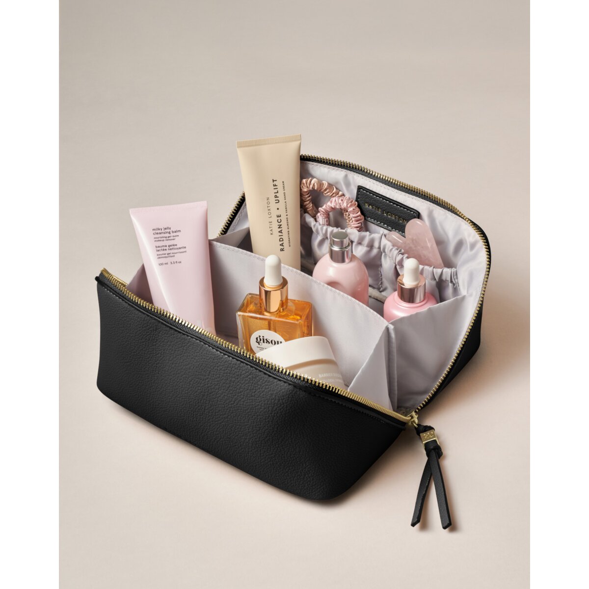 KATIE LOXTON | SOHO MEDIUM MAKE UP / WASH BAG | BLACK