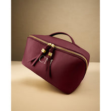 Load image into Gallery viewer, KATIE LOXTON | SOHO LARGE MAKE UP / WASH BAG | CHERRY
