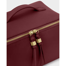 Load image into Gallery viewer, KATIE LOXTON | SOHO LARGE MAKE UP / WASH BAG | CHERRY
