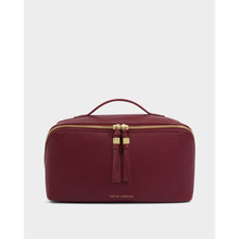 Load image into Gallery viewer, KATIE LOXTON | SOHO LARGE MAKE UP / WASH BAG | CHERRY
