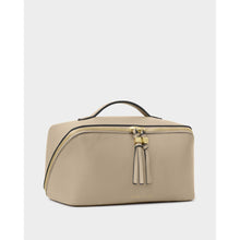 Load image into Gallery viewer, KATIE LOXTON | SOHO LARGE MAKE UP / WASH BAG | LIGHT TAUPE
