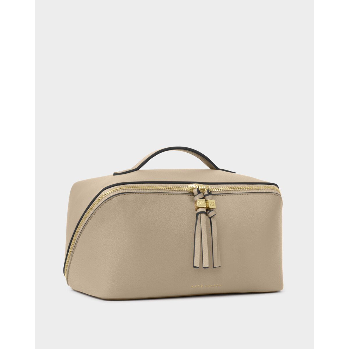 KATIE LOXTON | SOHO LARGE MAKE UP / WASH BAG | LIGHT TAUPE