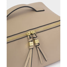 Load image into Gallery viewer, KATIE LOXTON | SOHO LARGE MAKE UP / WASH BAG | LIGHT TAUPE
