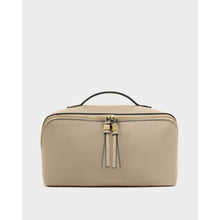 Load image into Gallery viewer, KATIE LOXTON | SOHO LARGE MAKE UP / WASH BAG | LIGHT TAUPE
