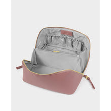 Load image into Gallery viewer, KATIE LOXTON | SOHO LARGE MAKE UP / WASH BAG | DEEP ROSE
