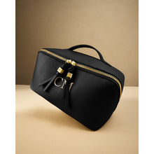 Load image into Gallery viewer, KATIE LOXTON | SOHO LARGE MAKE UP / WASH BAG | BLACK
