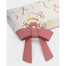 Load image into Gallery viewer, KATIE LOXTON | BOXED BOW KEYRING | YOU MAKE MY LIFE BOW-TIFUL | RASPBERRY PINK
