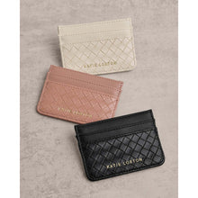 Load image into Gallery viewer, KATIE LOXTON | NOVA WOVEN TEXTURE CARDHOLDER | PINK CLAY

