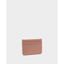 Load image into Gallery viewer, KATIE LOXTON | NOVA WOVEN TEXTURE CARDHOLDER | PINK CLAY
