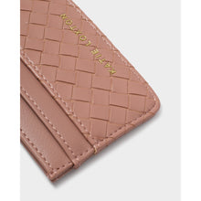 Load image into Gallery viewer, KATIE LOXTON | NOVA WOVEN TEXTURE CARDHOLDER | PINK CLAY
