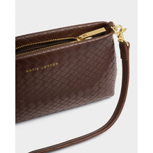 Load image into Gallery viewer, KATIE LOXTON | NOVA SMALL SHOULDER BAG | DARK CHOCOLATE WOVEN
