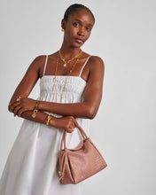 Load image into Gallery viewer, KATIE LOXTON | NOVA WOVEN TEXTURE TOP HANDLE BAG | PINK CLAY
