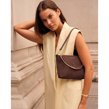 Load image into Gallery viewer, KATIE LOXTON | CORD SMALL SHOULDER BAG | BITTER CHOCOLATE SUEDETTE
