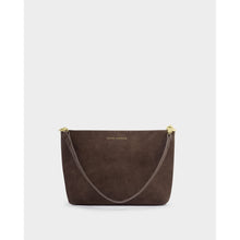 Load image into Gallery viewer, KATIE LOXTON | CORD SMALL SHOULDER BAG | BITTER CHOCOLATE SUEDETTE
