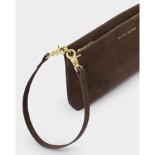 Load image into Gallery viewer, KATIE LOXTON | CORD SMALL SHOULDER BAG | BITTER CHOCOLATE SUEDETTE
