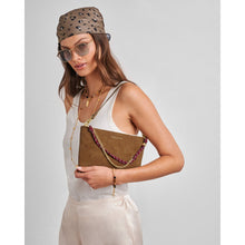 Load image into Gallery viewer, KATIE LOXTON | CORD SMALL SHOULDER BAG | CARAMEL SUEDETTE
