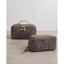 Load image into Gallery viewer, KATIE LOXTON | SOHO MEDIUM MAKE UP / WASH BAG | LEOPARD

