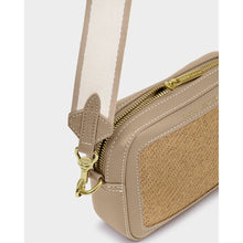 Load image into Gallery viewer, KATIE LOXTON | AVERY RAFFIA SMALL CROSSBODY BAG | NATURAL RAFFIA / LIGHT TAUPE
