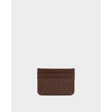 Load image into Gallery viewer, KATIE LOXTON | NOVA WOVEN TEXTURE CARDHOLDER | CHOCOLATE WOVEN
