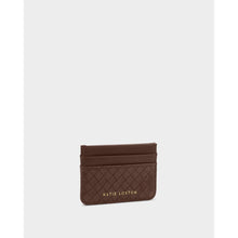 Load image into Gallery viewer, KATIE LOXTON | NOVA WOVEN TEXTURE CARDHOLDER | CHOCOLATE WOVEN
